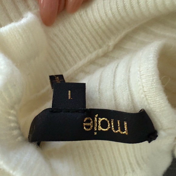 Maje Ruffle Ribbed Sweater size 1 - Picture 4 of 5